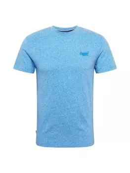 Зауженная футболка Superdry, синий/голубой