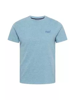 Зауженная футболка Superdry, светло-синий