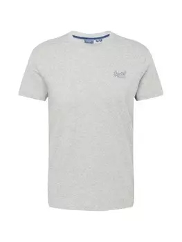 Зауженная футболка Superdry Vintage, серый/пестрый серый