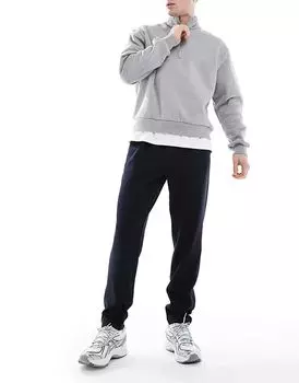 Зауженные элегантные брюки на шнурке в темно-синем цвете Jack & Jones