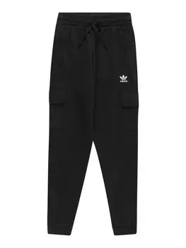 Зауженные брюки Adidas FLEECE, черный