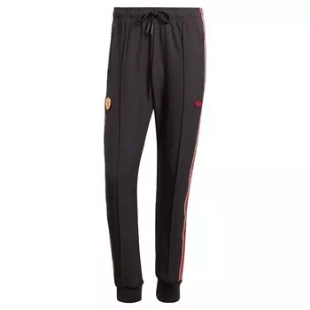 Зауженные брюки ADIDAS ORIGINALS Manchester United Terrace, черный