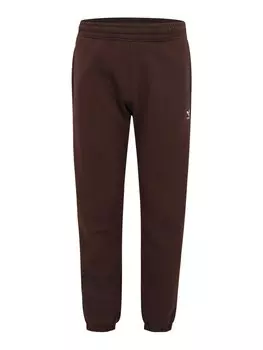 Зауженные брюки ADIDAS ORIGINALS Trefoil Essentials, темно-коричневый