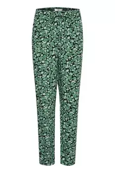 Зауженные брюки b.young, зеленый