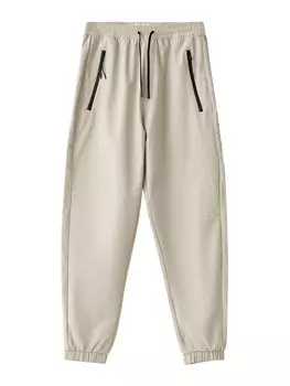 Зауженные брюки Bershka, светло-серый