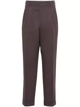 Зауженные брюки Brunello Cucinelli, коричневый
