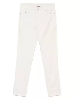 Зауженные брюки Brunello Cucinelli, нейтральный