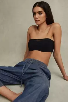 Зауженные брюки Carter в джинсовом стиле Reiss, синий