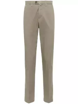 Зауженные брюки чинос Corneliani, зеленый