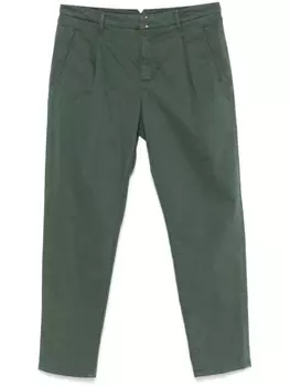 Зауженные брюки чинос Incotex, зеленый