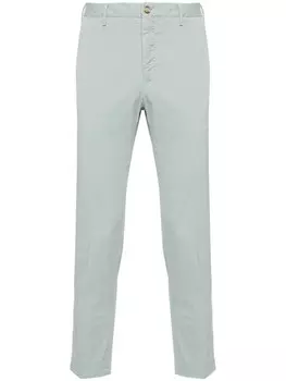 Зауженные брюки чинос Incotex, зеленый