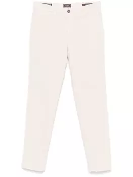 Зауженные брюки-чинос Peserico, белый