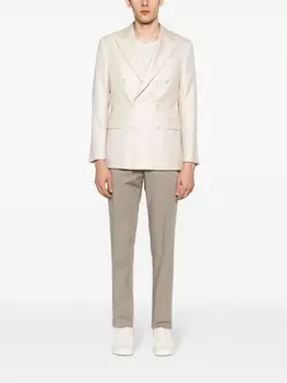 Зауженные брюки чинос PT Torino, бежевый