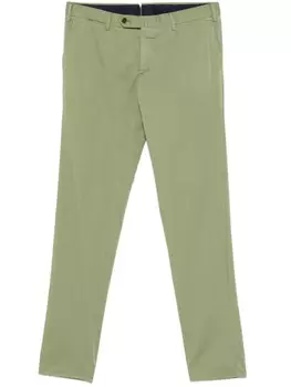 Зауженные брюки чинос PT Torino, зеленый