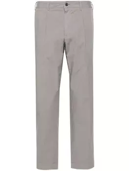Зауженные брюки чинос средней посадки Dell'oglio, серый