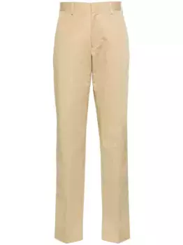 Зауженные брюки чинос средней посадки Lardini, нейтральный