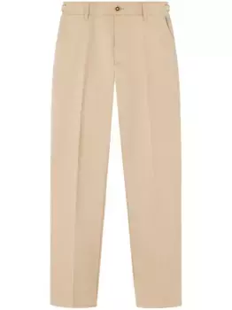 Зауженные брюки чинос VERSACE, нейтральный