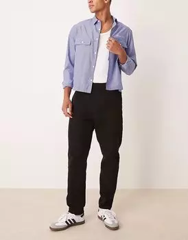 Зауженные брюки-чиносы ASOS DESIGN черного цвета