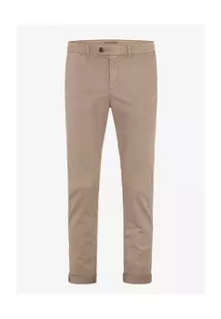 Зауженные брюки-чиносы из коллекции 16 Shades Edition Brandon Redpoint, песочный