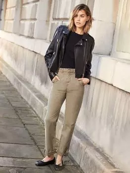 Зауженные брюки-чиносы Mint Velvet, хаки