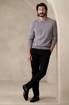 Зауженные брюки чиносы Rapid Movement Banana Republic, черный