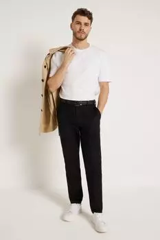 Зауженные брюки-чиносы River Island, черный