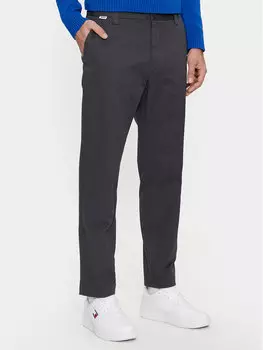 Зауженные брюки чиносы Tommy Jeans, серый