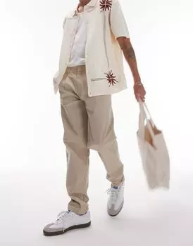 Зауженные брюки-чиносы Topman