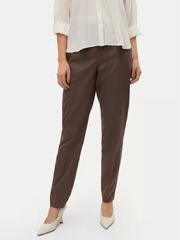 Зауженные брюки чиносы Vero Moda, коричневый