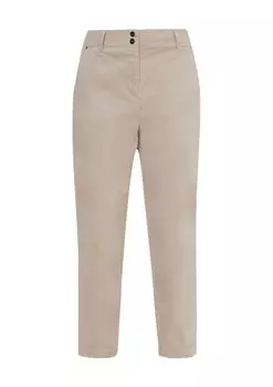 Зауженные брюки Comma, бежевый