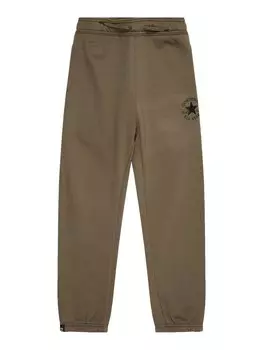 Зауженные брюки CONVERSE, оливковый