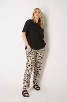 Зауженные брюки Curve с монопринтом Live Unlimited, черный