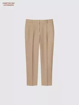 Зауженные брюки до щиколотки Uniqlo, цвет 33 хаки
