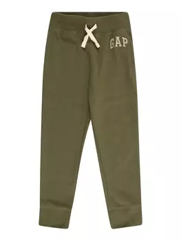 Зауженные брюки Gap, хаки/оливковый