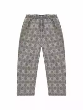 Зауженные брюки GG Square Gucci, серый