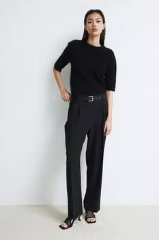 Зауженные брюки H&M, черный