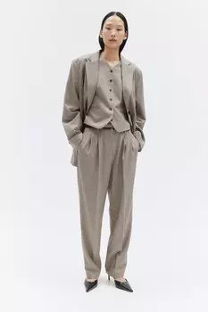 Зауженные брюки H&M, серый