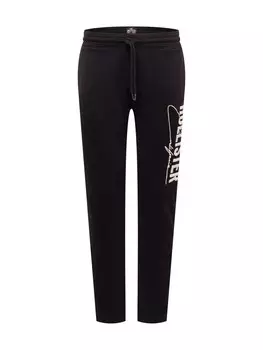 Зауженные брюки Hollister, черный