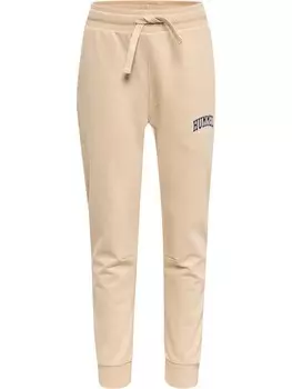 Зауженные брюки Hummel, бежевый