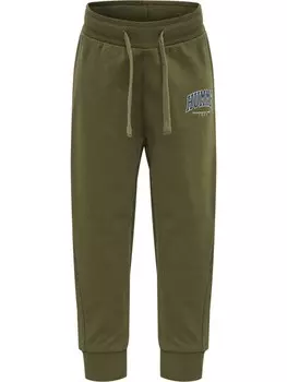 Зауженные брюки Hummel, оливковый