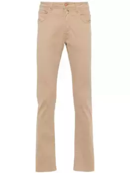 Зауженные брюки Incotex, нейтральный