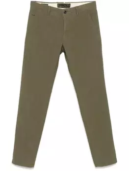 Зауженные брюки Incotex, зеленый