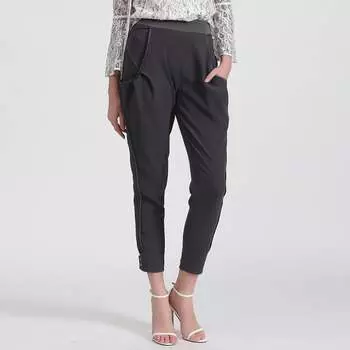 Зауженные брюки из биматериала Smart And Joy, серый