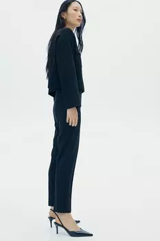 Зауженные брюки из джерси H&M, черный