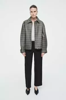 Зауженные брюки из хлопка с эластичной основой Cos, черный