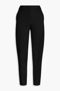 Зауженные брюки из крепа BOUTIQUE MOSCHINO, черный