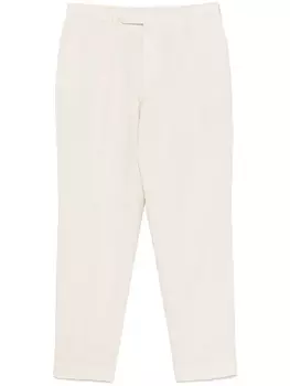 Зауженные брюки из льна Dell'oglio, нейтральный