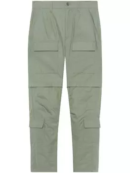 Зауженные брюки из рипстопа John Elliott, зеленый