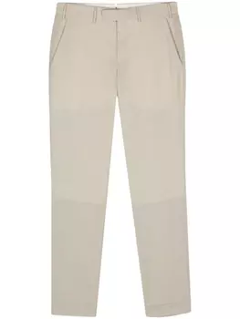 Зауженные брюки из вирджинской шерсти PT Torino, бежевый