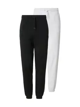 Зауженные брюки JACK & JONES, черный/белый